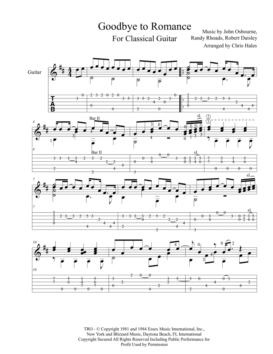 lyrics goodbye to romance lrc ozzy osbourne