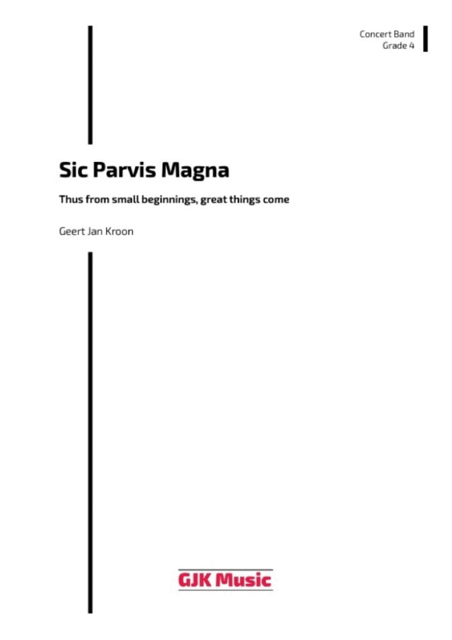 Sic Parvis Magna Concert Band Sheet Music Sheet Music Plus